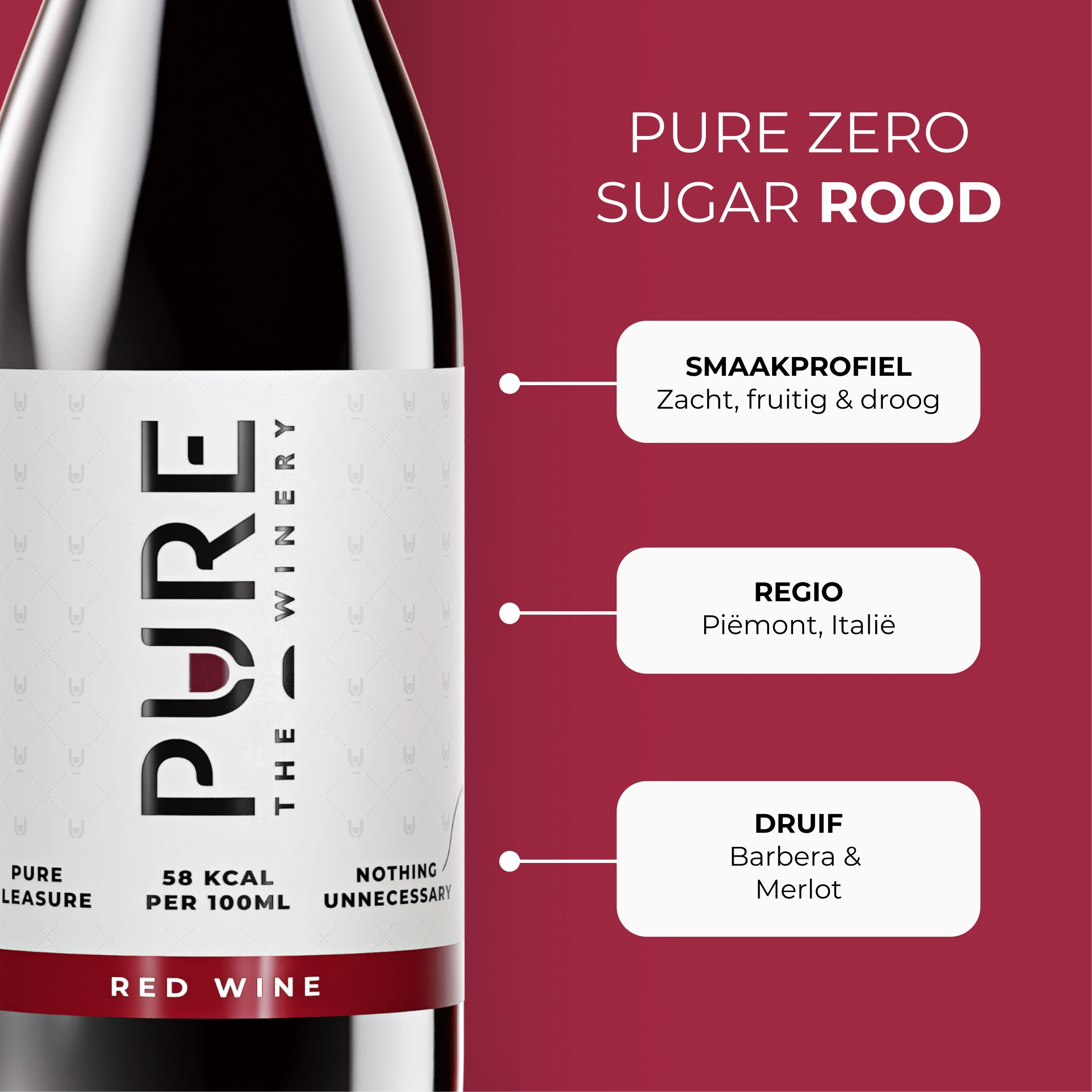 Vin Rouge Zéro Sucre