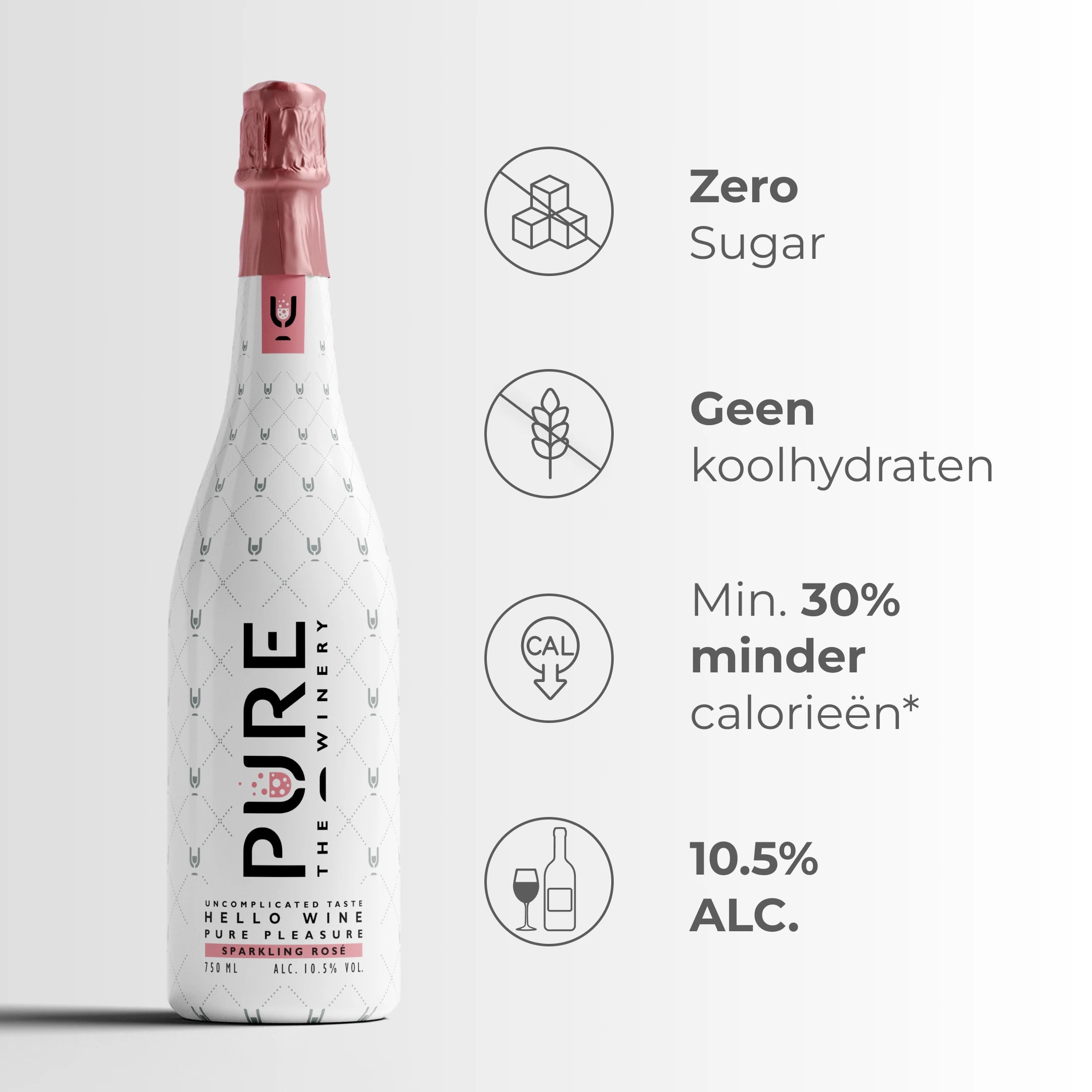 Vin Rosé Pétillant Zéro Sucre