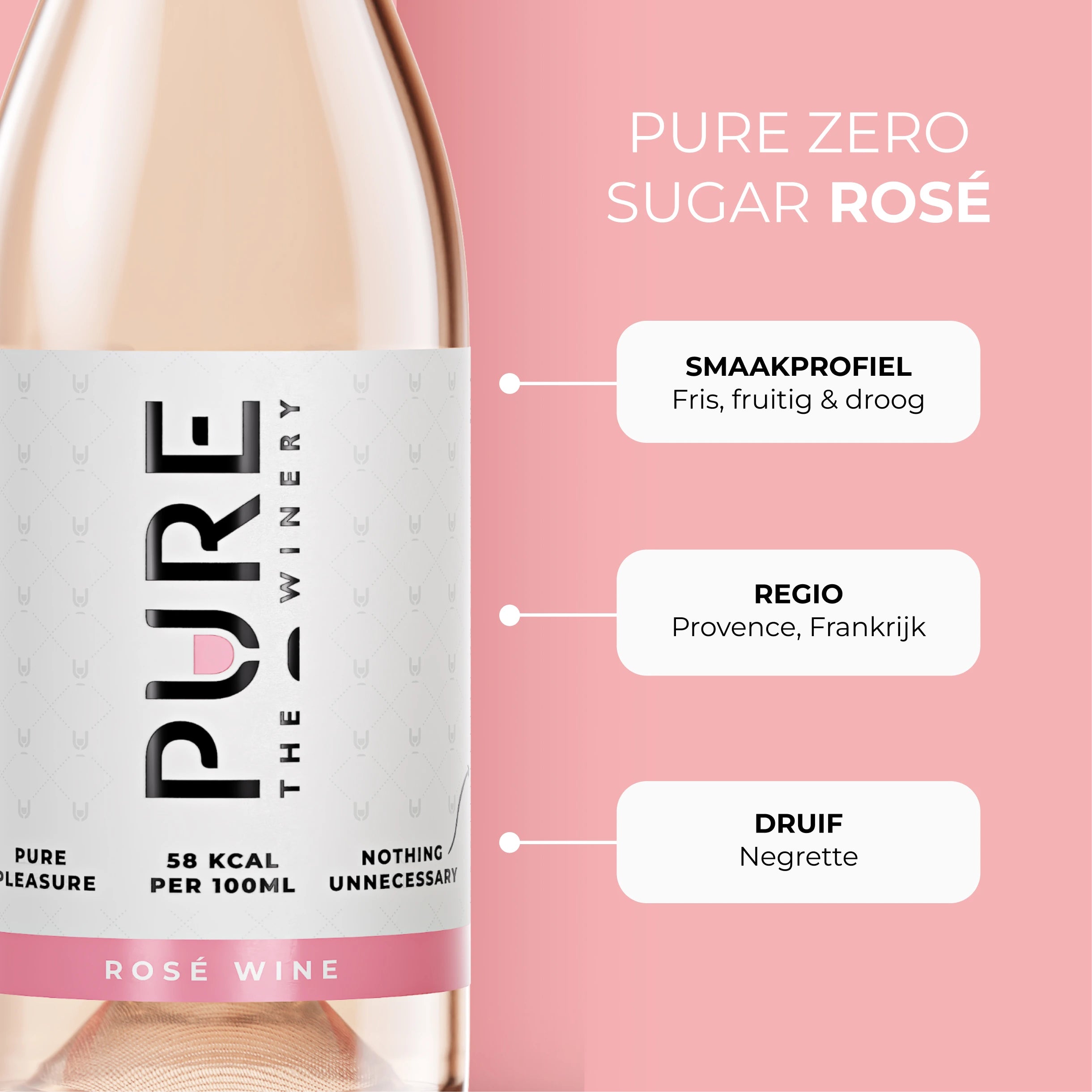 Vin Rosé Zéro Sucre