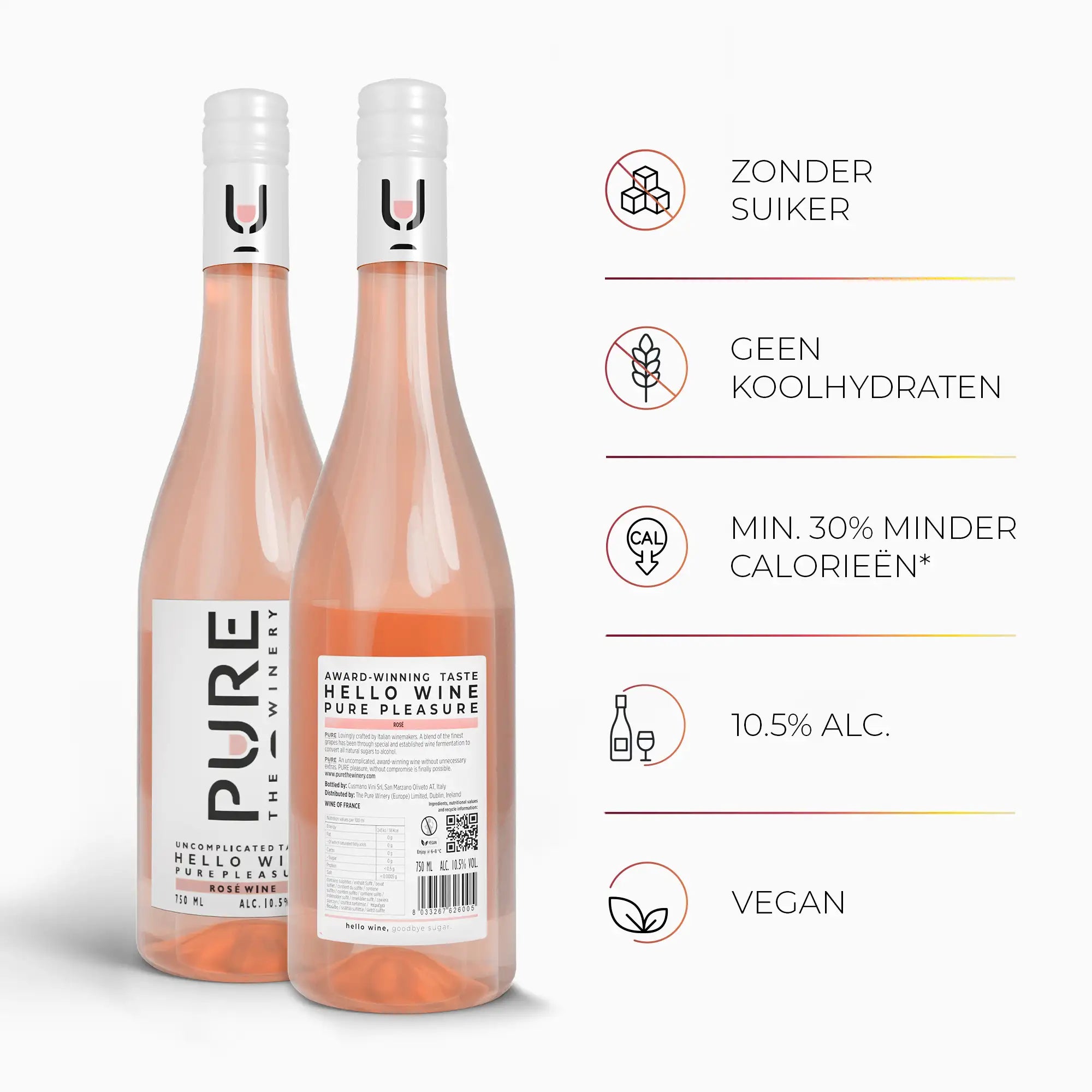 Vin Rosé Pure Zéro Sucre