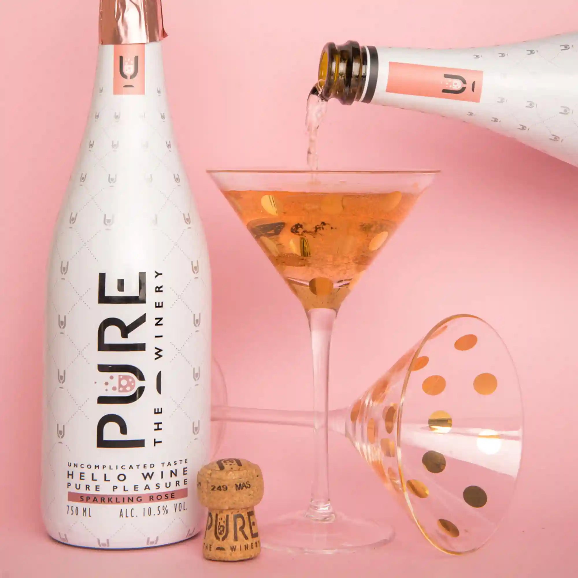 Vin Rosé Pétillant Pure Zéro Sucre