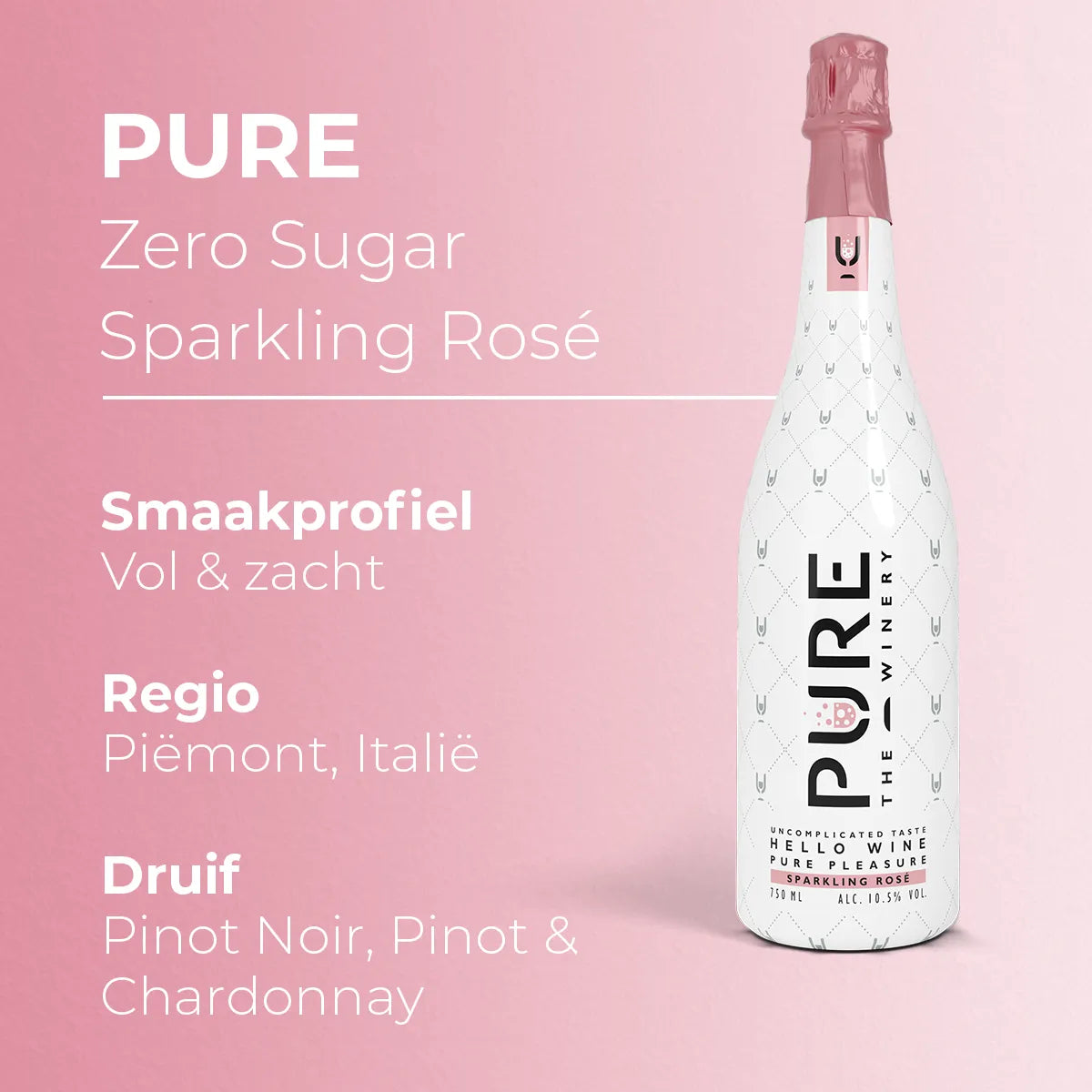 Vin Rosé Pétillant Pure Zéro Sucre